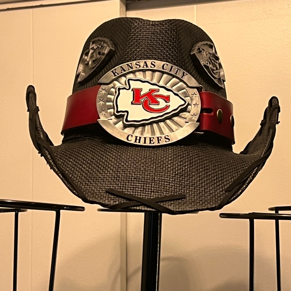 Kansas City Chiefs Black Cowboy Hat